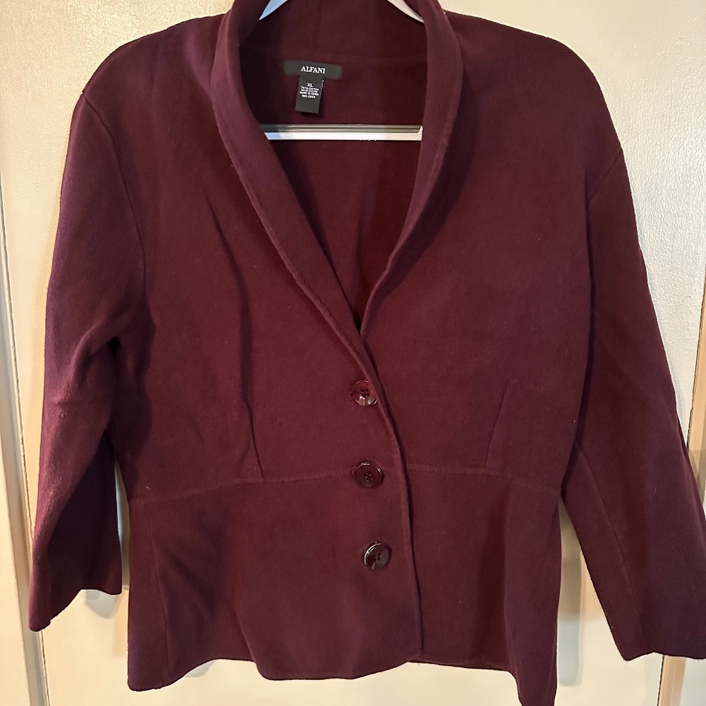Womens burgundy blazer